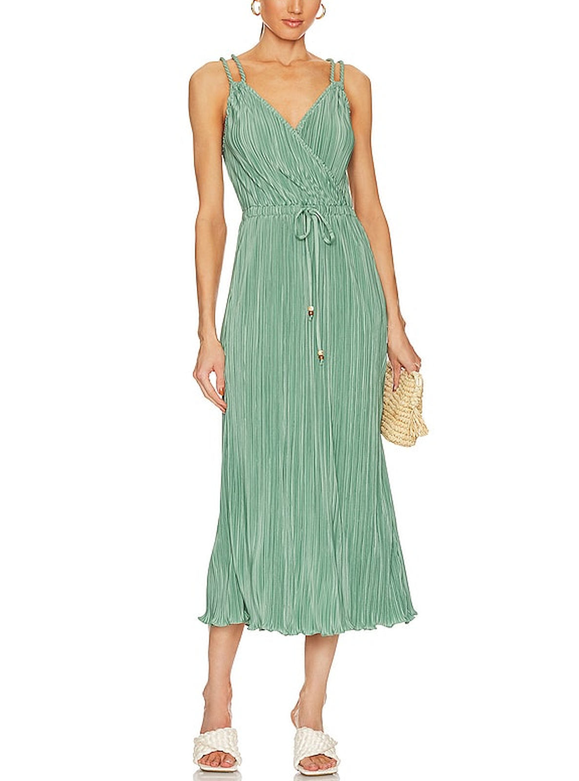 Heartloom Pleated Jade Zelda Dress Size S